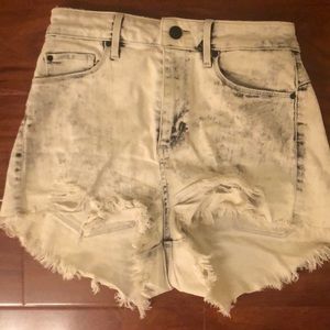 High waisted guess fringe shorts